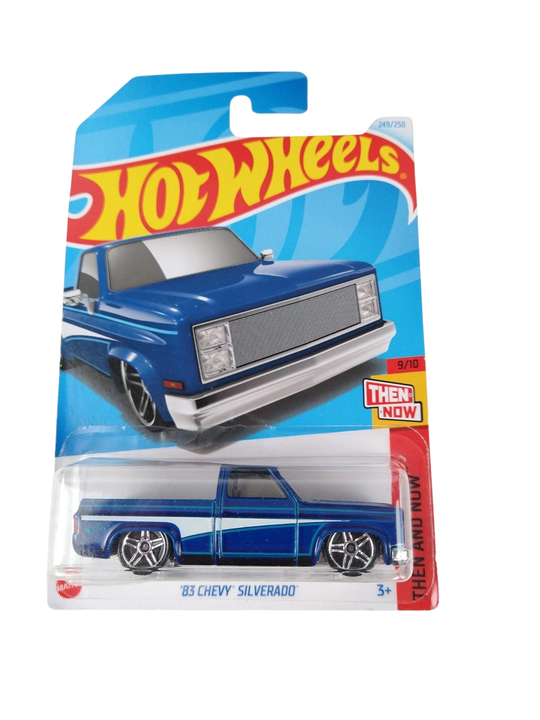 Hot Wheels '83 Chevy Silverado Blue #249/250 - 2024 Then and Now