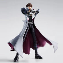 Load image into Gallery viewer, The fiery history of dueling is reborn in the S.H.Figuarts series. Seto Kaiba joins the second S.H.Figuarts release from Yu-Gi-Oh! Duel Monsters!
In addition to a variety of options to recreate scenes from the show, it includes a dynamic “Burst Stream of Destruction” effect part that can be used together with the&nbsp;separately sold&nbsp;S.H.MonsterArts Blue-Eyes White Dragon.
Includes: Main figure, Interchangeable hand parts (6 left, 7 right), Interchangeable facial parts (4), Duel Disk set, "Explosive St
