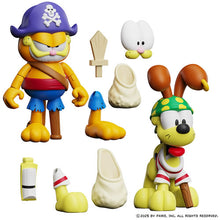 Load image into Gallery viewer, Garfield Figures - Garfield’s Halloween Adventure - Pirate Garfield And Pirate Odie 2-Pack Maple and Mangoes
