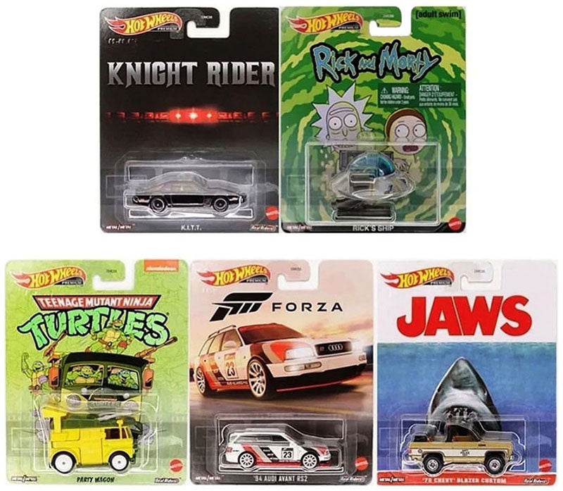 Hot Wheels Retro Entertainment 2023 Mix 3 Vehicles  Set of 5