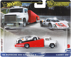  Hot Wheels Team Transport 2024 Mix 2 Vehicle 66 Porsche 906 Carrera  Maple and Mangoes