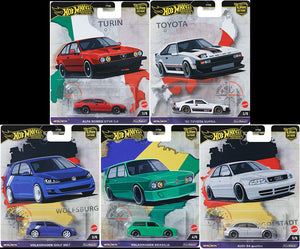 Hot Wheels Car Culture World 2024 Tour Set of 5 Maple and Mangoes