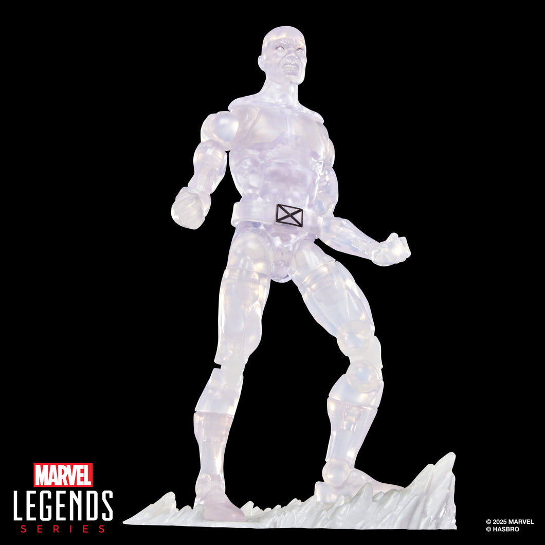 Marvel Legends Series Secret Wars Ice Man, X-Men Retro Marvel Comics Collectible 6 Inch Action Figure with Lenticular Shield Maple and Mangoes