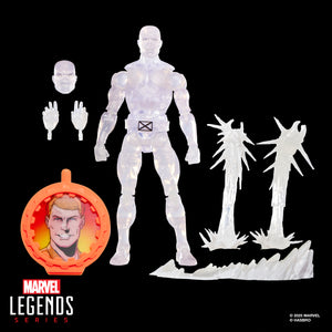 Marvel Legends Series Secret Wars Ice Man, X-Men Retro Marvel Comics Collectible 6 Inch Action Figure with Lenticular Shield Maple and Mangoes