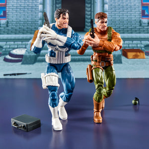 Marvel Legends Series Gamerverse Punisher and Nick Fury 6-Inch Action Figures Maple and Mangoes