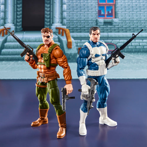 Marvel Legends Series Gamerverse Punisher and Nick Fury 6-Inch Action Figures Maple and Mangoes