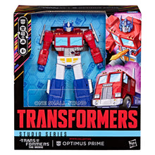 Load image into Gallery viewer, Transformers Studio Series MTMTE Collection The Transformers: The Movie Leader Class Optimus Prime Maple and Mangoes
