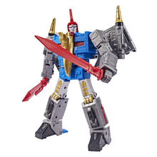 Load image into Gallery viewer, TRANSFORMERS: THE MOVIE DINOBOT SWOOP: This Transformers Studio Series Dinobot Swoop figure features movie-inspired deco and details.

8.5" LEADER CLASS TRANSFORMERS FIGURE: In robot mode, the Dinobot Swoop Transformers action figure is about 8.5" (21 cm) tall.

CONVERT BETWEEN ROBOT AND DINOSAUR MODE: This Transformers toy figure converts between modes in 21 steps.

ACCESSORIES THAT ATTACH IN BOTH MODES: Figure comes with 2 swords and 2 rocket launchers accessory pieces.

ARTICULATED FOR PLAY AND DISPLAY: 
