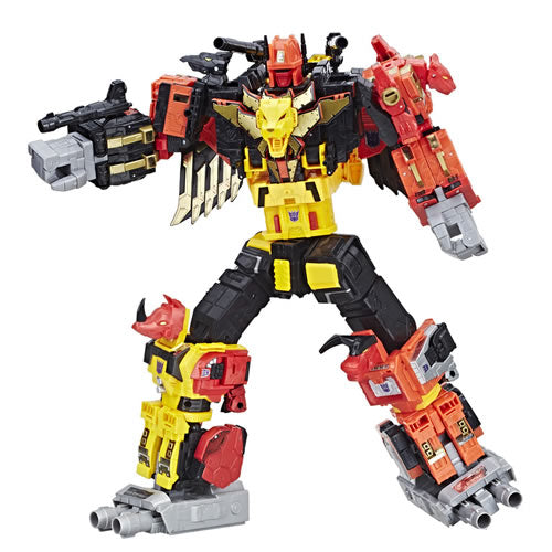 Transformers Gen Figures - Power Of The Primes - Titan Class - Predaking Maple and Mangoes