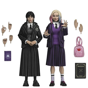Retro Clothed Action Figures - Wednesday (TV Series 2022) - 8" Wednesday &amp; Enid (Nevermore) 2-Pack Maple and Mangoes