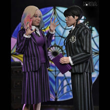 Load image into Gallery viewer, Retro Clothed Action Figures - Wednesday (TV Series 2022) - 8&quot; Wednesday &amp; Enid (Nevermore) 2-Pack Maple and Mangoes
