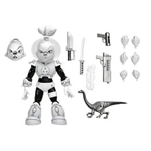 Load image into Gallery viewer, Usagi Yojimbo 7” Scale Figures - Space Adventure Usagi Yojimbo (Black &amp; White) Maple and Mangoes

