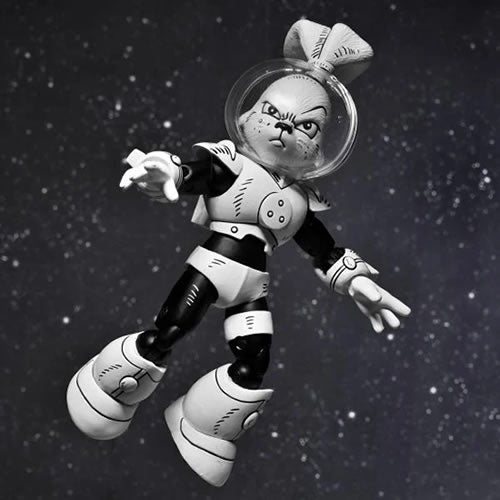 Usagi Yojimbo 7” Scale Figures - Space Adventure Usagi Yojimbo (Black & White) Maple and Mangoes