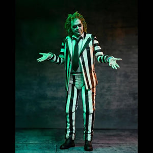 Beetlejuice Beetlejuice 7" Scale Figures - Ultimate "Striped Suit" Beetlejuice Maple and Mangoes