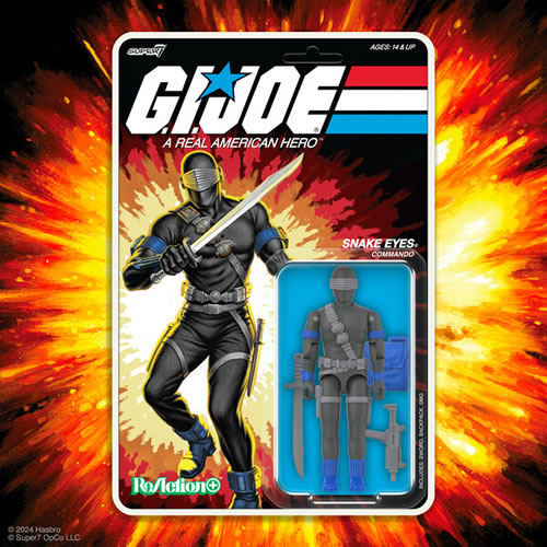 ReAction+ Figures - G.I. Joe - W01 - Snake Eyes (Comic) Maple and Mangoes