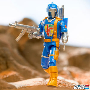 ReAction+ Figures - G.I. Joe - W01 - Cobra B.A.T. (Comic Blue) Maple and Mangoes