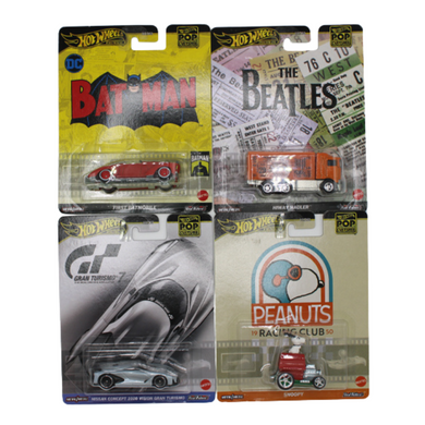 Hot Wheels Pop Culture 2024 Mix 2 Vehicle Case of 4 Maple and Mangoes