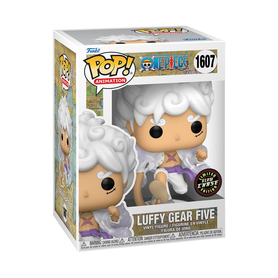 One Piece Luffy Gear Five Funko Pop! Vinyl Figure #1607 CHASE Glow in the Dark