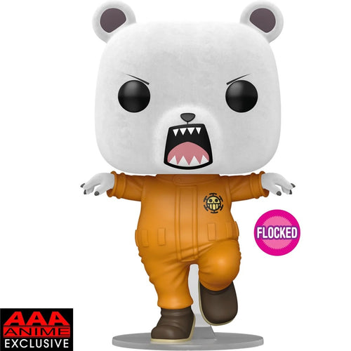 One Piece Bepo Bear Flocked Funko Pop! Vinyl Figure #1896 - AAA Anime Exclusive Maple and Mangoes