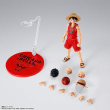 Load image into Gallery viewer, Bandai S.H.Figuarts Action Figure - Monkey D. Luffy -CHICAGO BULLS ver.- "One Piece" × NBA Maple and Mangoes
