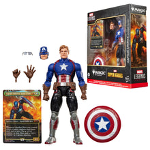 Load image into Gallery viewer, Marvel Legends Series Marvel Super Heroes Magic: The Gathering Captain America (Avengers: Twilight) Maple and Mangoes
