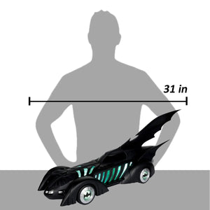 DC Multiverse Batman Forever Batmobile Vehicle and Alfred Pennyworth 7-Inch Scale Action Figure Maple and Mangoes