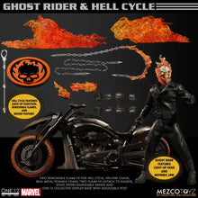 Load image into Gallery viewer, Ghost Rider and Hell Cycle One:12 Collective Action Figure Set Maple and Mangoes
