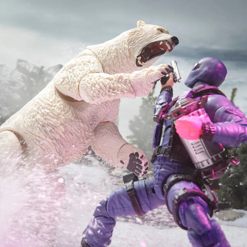 G.I. Joe Classified Series Snake Eyes 6-Inch Action Figure with Polar Bear Maple and Mangoes