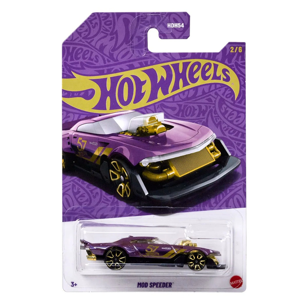 Hot Wheels Pearl and Chrome Vehicle 2025 Mix 2 Mod Speeder Maple and Mangoes