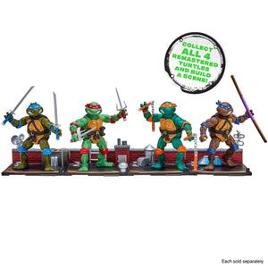 Teenage Mutant Ninja Turtles: 4” Remastered Set of 4 by Playmates Toys Maple and Mangoes