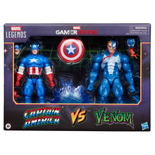Load image into Gallery viewer, Marvel Legends Series Gamerverse Captain America vs. Venom 6-Inch Action Figures (Pre-order) *
