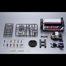 Load image into Gallery viewer, Megahouse C.F.C. -Heritage Edition- DX PB Exclusive Scale Model - Sugolegerd 10V5000 &amp; Super Asurada 01 Circuit Mode Set "Future GPX Cyber Formula" (Bonus Included) (Pre-order)*
