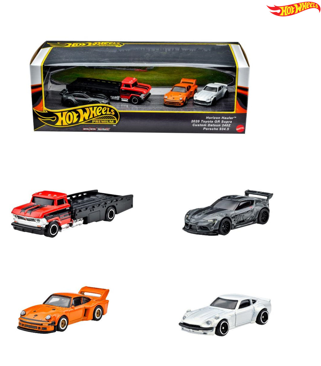 Hot Wheels Premium Collector Set Supra - Datsun 240Z - Porsche 934.5 Maple and Mangoes