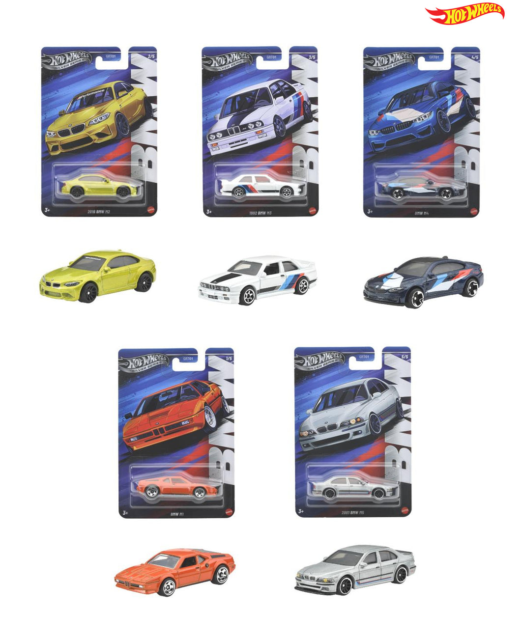 Hot Wheels Celebration Assortment - BMW M Series Set of 5 Maple and Mangoes