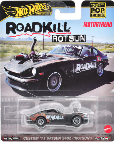 Hot Wheels Pop Culture ROADKILL ROTSUN - Custom '71 Datsun 240Z (Rotsun) (HKC37) Maple and Mangoes