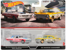 Load image into Gallery viewer, Hot Wheels Premium 2-Pack Plymouth Belvedere 426 Wedge / &#39;65 Dodge Coronet (HKF56)

