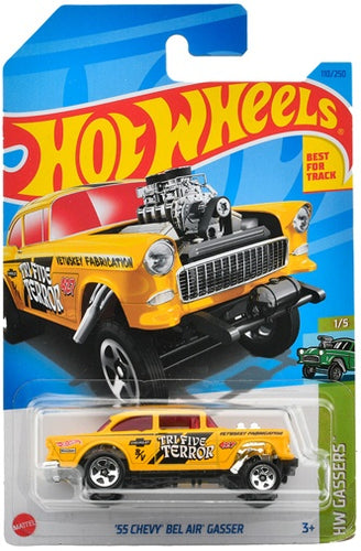 Hot Wheels Basic Car '55 Chevy Bel Air Gasser (HNJ95) Maple and Mangoes
