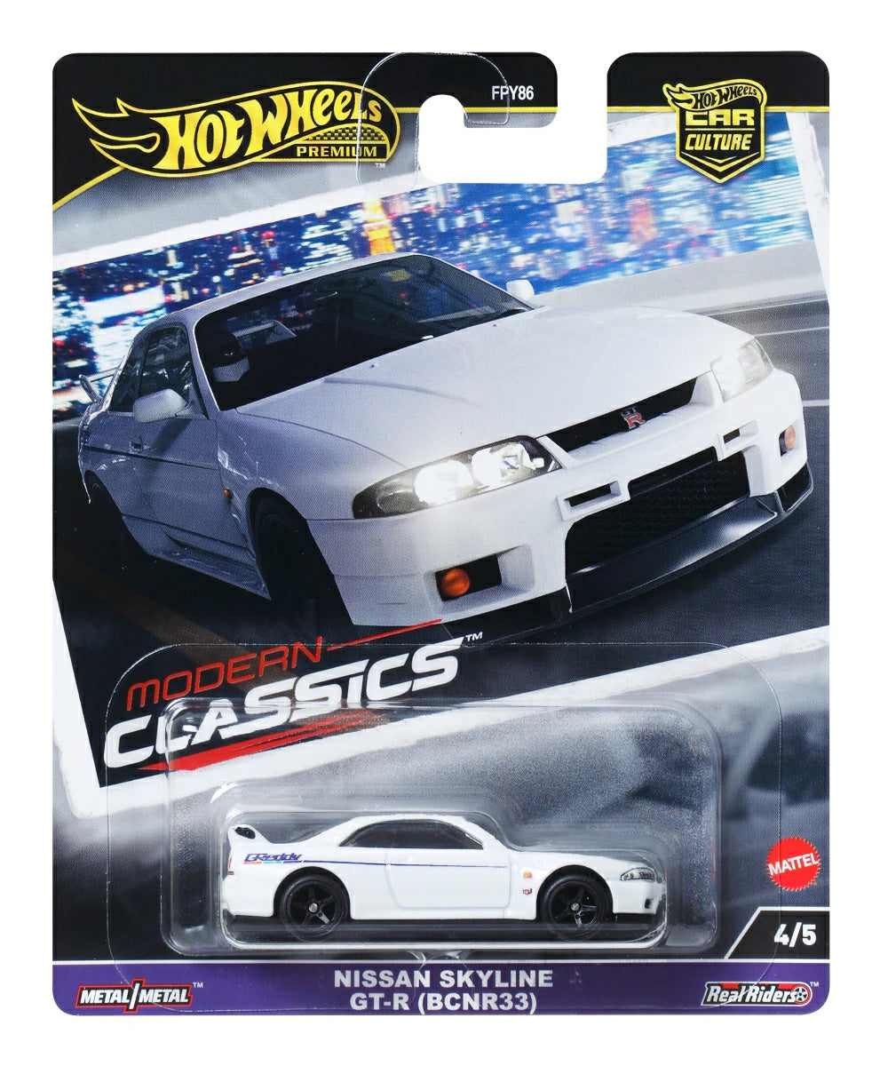 Hot Wheels Car Culture Modern Classics Nissan Skyline GT-R (Bcnr33)  Maple and Mangoes