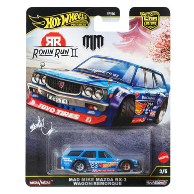 Hot Wheels Car Culture Ronin Run II Mad Mike Mazda Rx-3 Wagon/Lumorc Maple and Mangoes