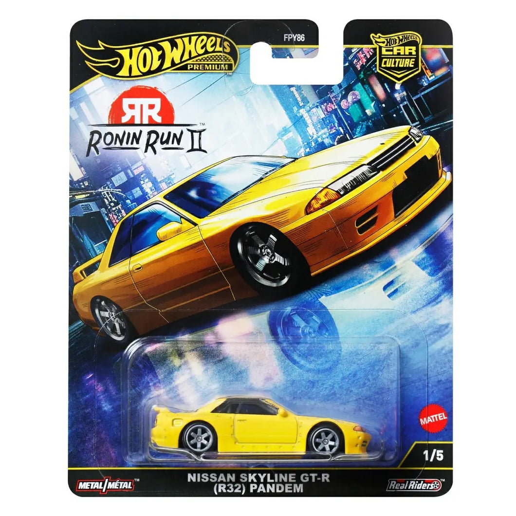 Hot Wheels Car Culture Ronin Run II Nissan Skyline Gt-R (R32) Pandem Maple and Mangoes