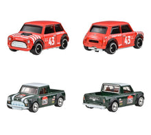 Load image into Gallery viewer, Hot Wheels Premium 2 Pack Morris Mini / &#39;67 Austin Mini Pickup Maple and Mangoes
