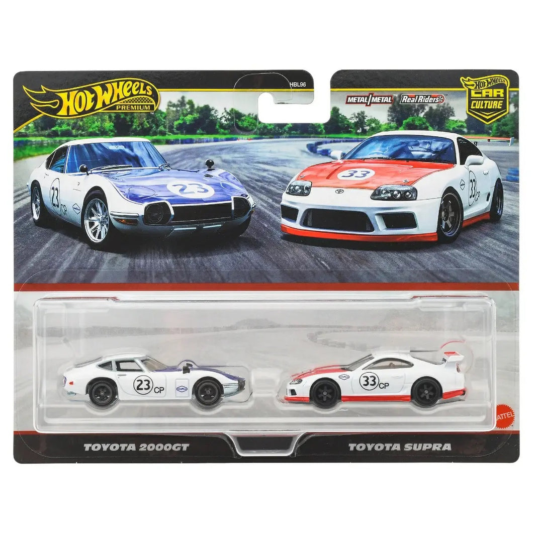 Hot Wheels Premium 2-Pack Toyota 2000Gt / Toyota Supra  Maple and Mangoes