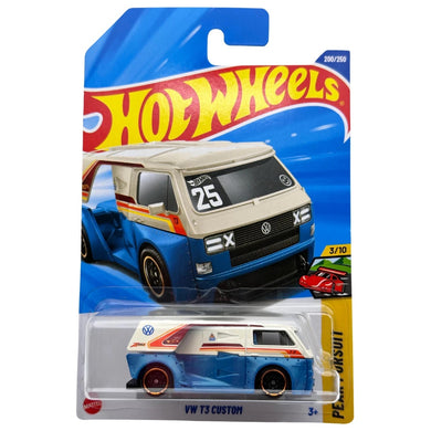 2025 HOT WHEELS #200 - VW T3 Custom (Beige/Blue #3 Peak Pursuit - Long Card) Maple and Mangoes