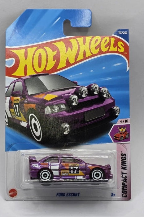 Hot Wheels 2025 L Case Compact Kings 4/10 Ford Escort 113/250 Purple