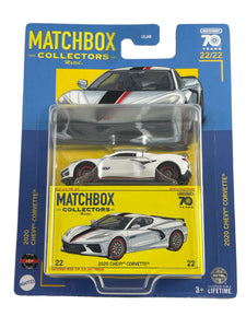 Matchbox Collectors 2023 MBX 70 Years 22/22 White 2020 Chevy Corvette Maple and Mangoes