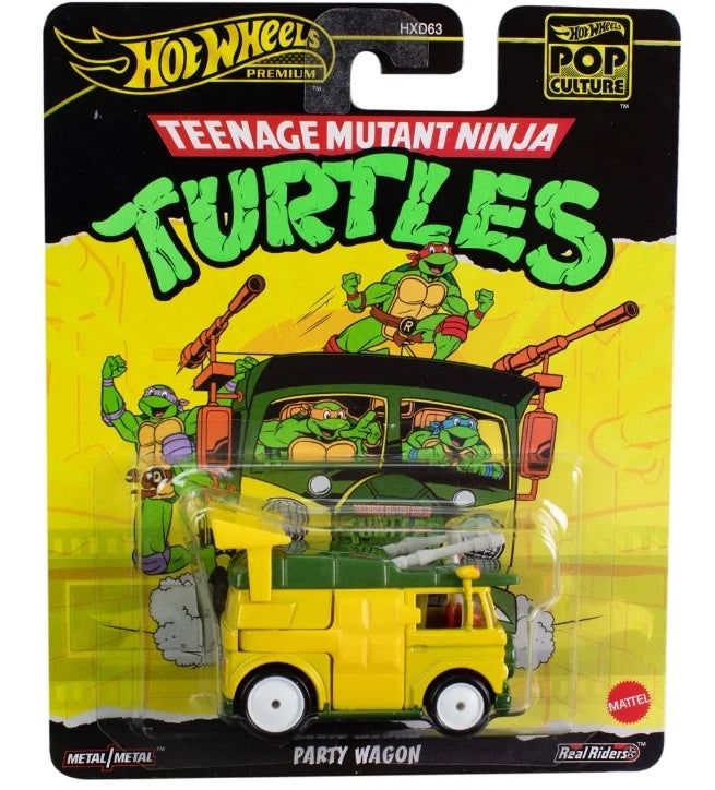 Hot Wheels Premium Pop Culture Teenage Mutant Ninja Turtles Party Wagon Maple and Mangoes