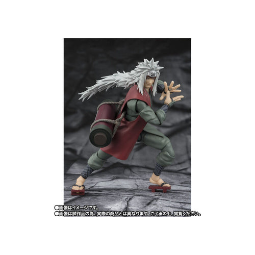 S.H.FIGUARTS Jiraiya - The Hero of Konoha, Master of Senjutsu - Sage Mode Set Action Figure Maple and Mangoes