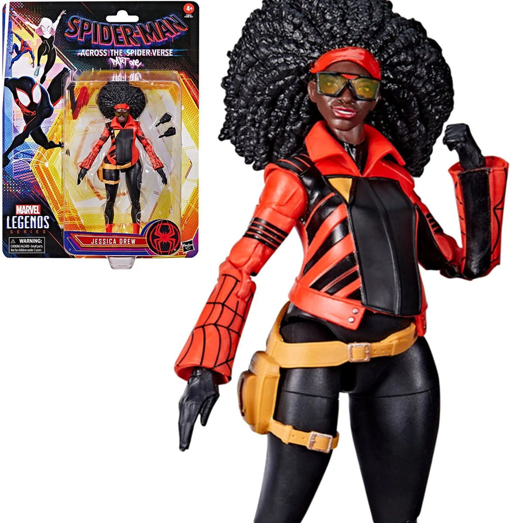 Spider-Man Across The Spider-Verse Marvel Legends Jessica Drew Spider-Woman 6-Inch Action Figure Maple and Mangoes