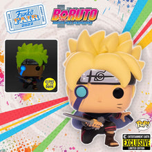 Load image into Gallery viewer, Boruto with Marks Glow-in-the-Dark Pop! Vinyl Figure - Entertainment Earth Exclusive

