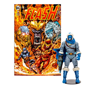The Flash Captain Cold Page Punchers 7-Inch Scale Action Figure with The Flash Comic Book Maple and Mangoes